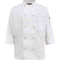 Vf Imagewear Chef Designs Women's 10 Button-Front Chef Coat, Pearl Buttons, White, Polyester/Cotton, S 0401WHRGS